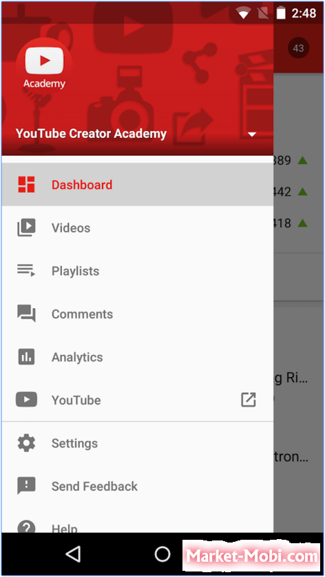Творческая студия YouTube - скриншот