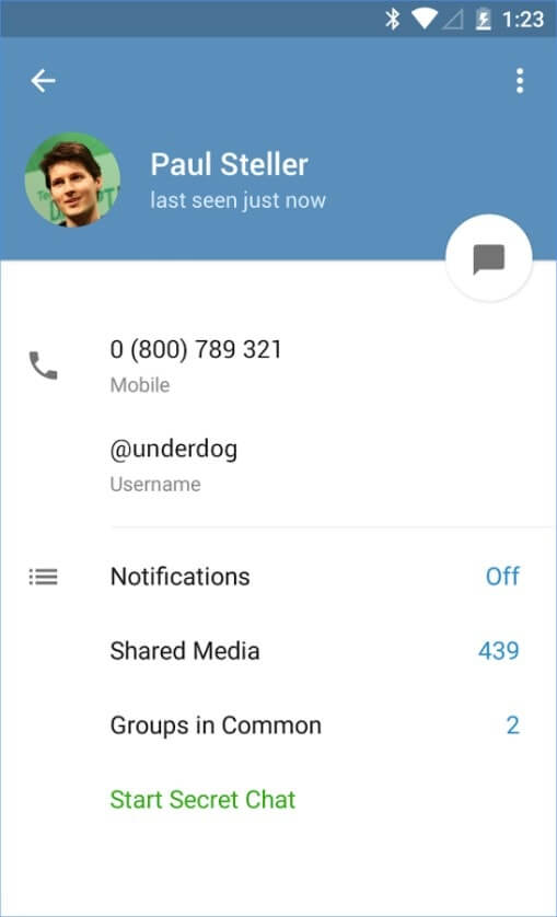 Telegram - скриншот