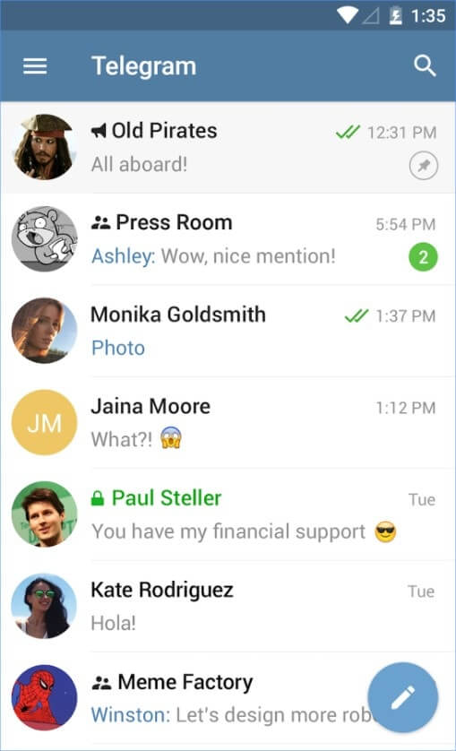 Telegram - скриншот